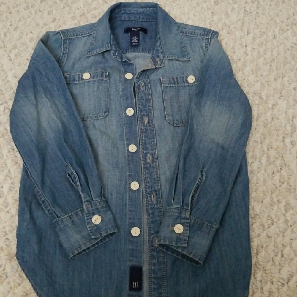 *[GAP]*  Jean shirt boys size S
